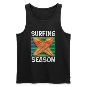 Surf Surfergirl Windsurfer Beach - Débardeur bio Premium Homme - noir - Devant - Michal (187cm)