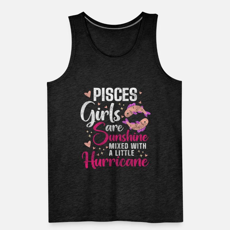 Pisces February Superstitions Men's Premium Organic Tank Top