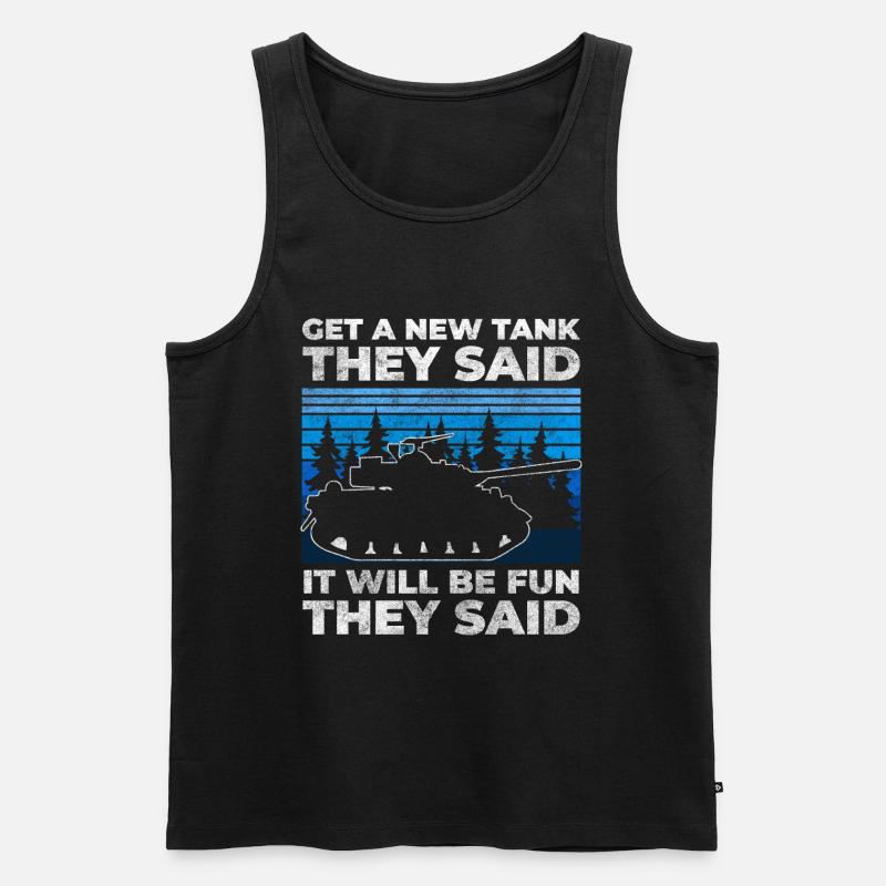 Leopard Kämpfen Waffe Kraft - Männer Premium Bio Tank Top - Schwarz