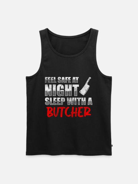 Metzger Fleischerei Beruf - Männer Premium Bio Tank Top - Schwarz