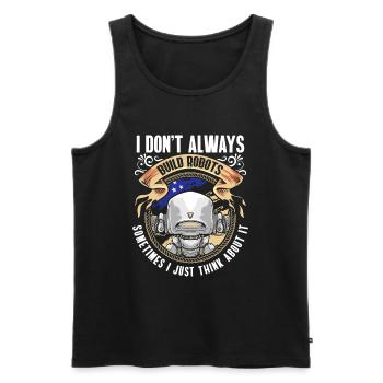 Maschine Hobby Techniker - Männer Premium Bio Tank Top - Schwarz - Vorne - AI Model Male 178 light (178cm)