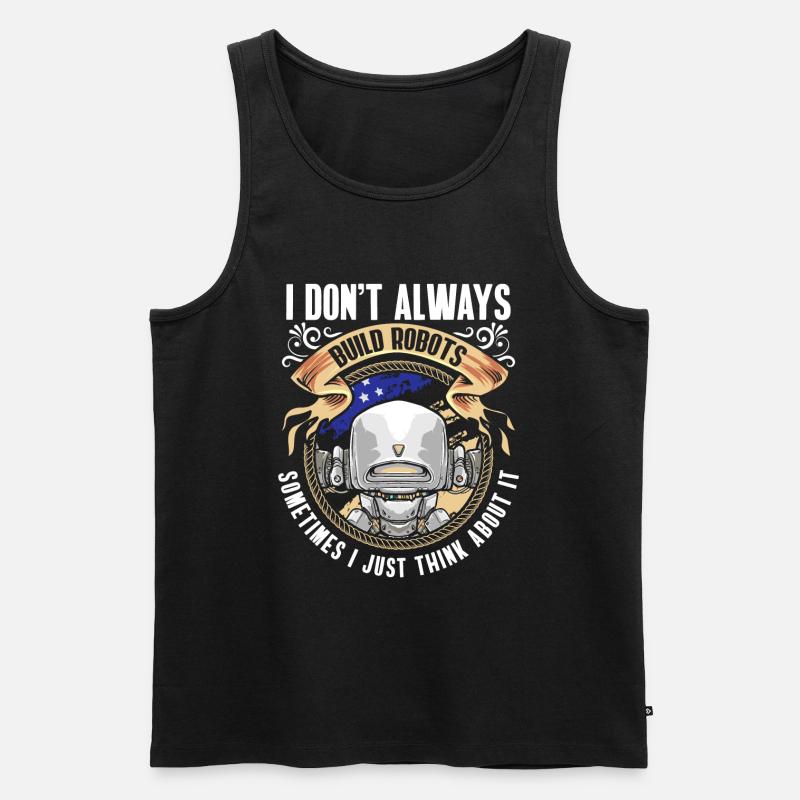 Maschine Hobby Techniker - Männer Premium Bio Tank Top - Schwarz