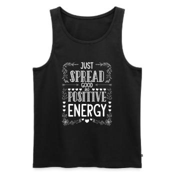 Motivation Spiritualité Yoga - Débardeur bio Premium Homme - noir - Devant - Michal (187cm)