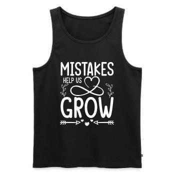 Énergie positive Yoga Exercice Yoga - Débardeur bio Premium Homme - noir - Devant - AI Model Male 178 light (178cm)