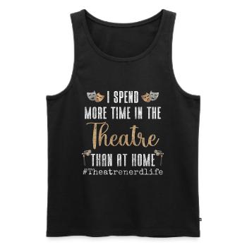 Theater Schauspielerin Probe - Männer Premium Bio Tank Top - Schwarz - Vorne - Michal (187cm)