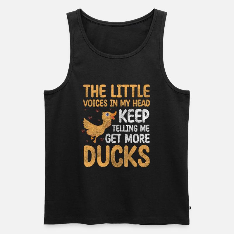 Entchen Wasservogel - Männer Premium Bio Tank Top - Schwarz