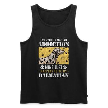 Races de chiens Chiens Propriétaires de chiens Amour de chien - Débardeur bio Premium Homme - noir - Devant - Michal (187cm)