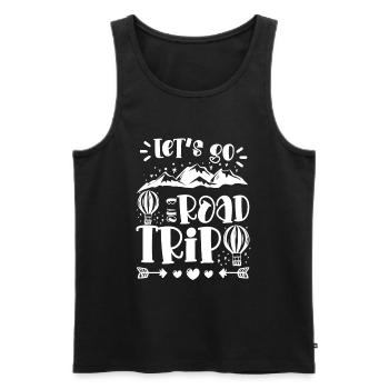 Adventure New World Enterprise - Men's Premium Organic Tank Top - black - Front - Michal (187cm)