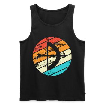 Archery Gift Saying Archery - Men's Premium Organic Tank Top - black - Front - AI Model Male 178 light (178cm)