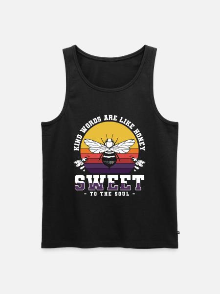Honey, bees, insects - Men's Premium Organic Tank Top - black