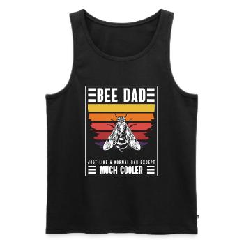 Honey Bees Flies - Men's Premium Organic Tank Top - black - Front - Michal (187cm)