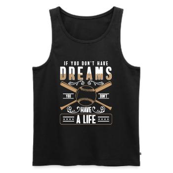 Baseball Player Sports America game - Men's Premium Organic Tank Top - black - Front - AI Model Male 178 light (178cm)