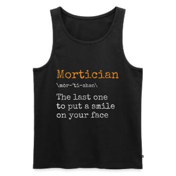 Undertaker Cemetery - Men's Premium Organic Tank Top - black - Front - AI Model Male 178 light (178cm)