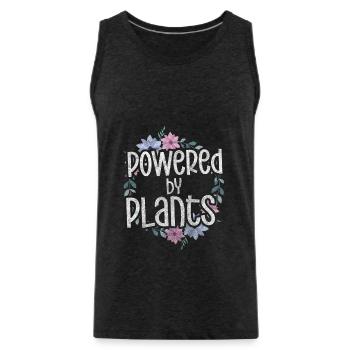 Potion Health Shaman - Men's Premium Organic Tank Top - charcoal grey - Front - Alexander (188cm)