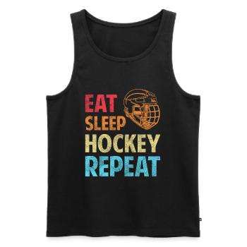Sports Ice Hockey Stick Ice Goalkeeper - Men's Premium Organic Tank Top - black - Front - Michal (187cm)