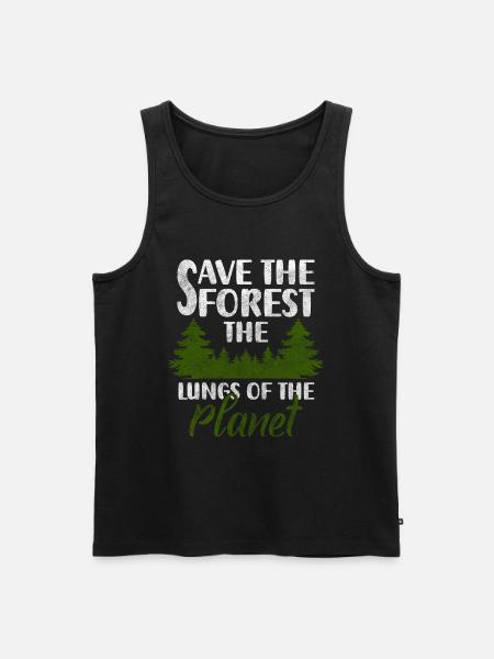 Forest Hiking Planet Hunter - Men's Premium Organic Tank Top - black