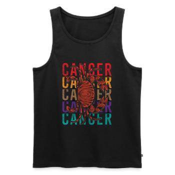 Horoscope Zodiac June - Men's Premium Organic Tank Top - black - Front - Michal (187cm)