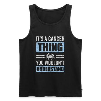 Horoscope Birthday June - Men's Premium Organic Tank Top - black - Front - Michal (187cm)
