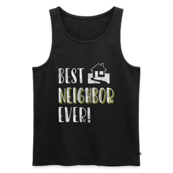 Neighbors Humor Alcohol Apartment - Men's Premium Organic Tank Top - black - Front - Michal (187cm)