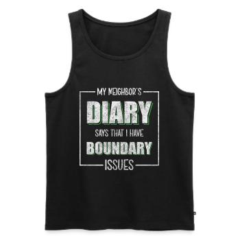 Neighborhood Friendship Inauguration Ceremony - Men's Premium Organic Tank Top - black - Front - AI Model Male 178 light (178cm)