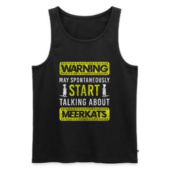Wilderness Africa Horizontal Stripes Cute - Men's Premium Organic Tank Top - black - Front - AI Model Male 178 light (178cm)
