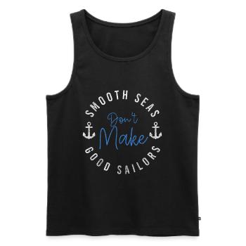 Sailing Ship Sailing Holidays - Men's Premium Organic Tank Top - black - Front - Michal (187cm)
