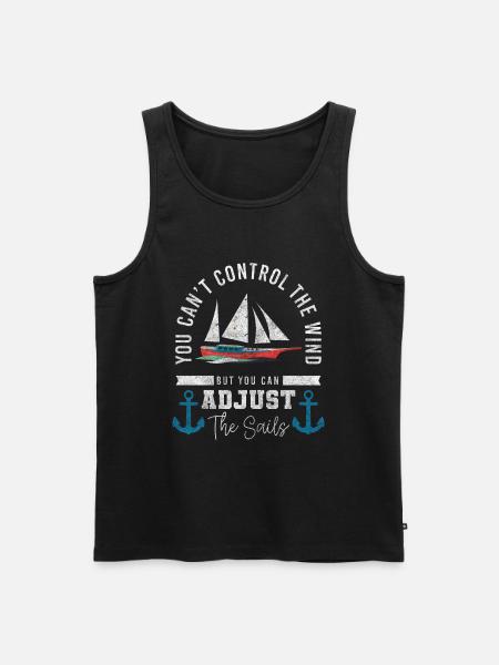 Sailing Ocean - Men's Premium Organic Tank Top - black