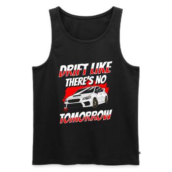 Drifting Car Asphalt Speedster - Men's Premium Organic Tank Top - black - Front - AI Model Male 178 light (178cm)