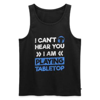 Games Geek Winner Strategy - Men's Premium Organic Tank Top - black - Front - AI Model Male 178 light (178cm)