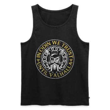 Thor Nordmann Asgard Symbol - Männer Premium Bio Tank Top - Schwarz - Vorne - AI Model Male 178 light (178cm)