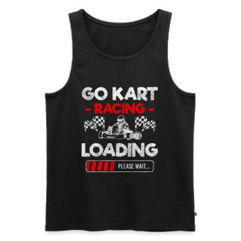 Kart Motorsport Racing - Débardeur bio Premium Homme - noir - Devant - Michal (187cm)