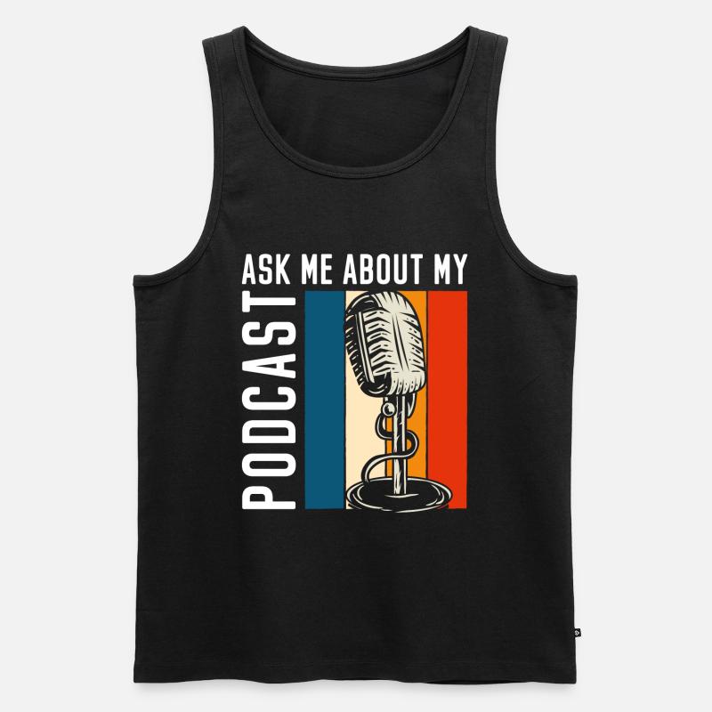 Moderator Beruf Hobby Puls - Männer Premium Bio Tank Top - Schwarz