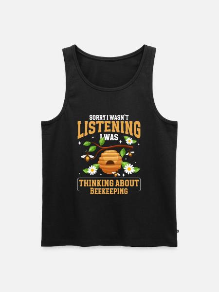 Honey Beekeeping Insect Breeding - Men's Premium Organic Tank Top - black