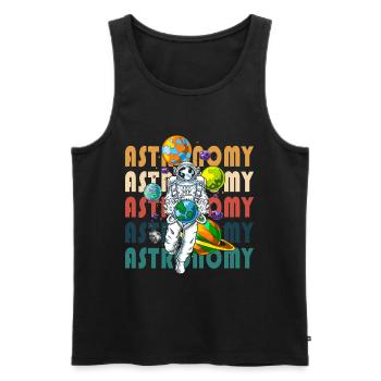 Astronomy Space Space Star - Men's Premium Organic Tank Top - black - Front - Michal (187cm)
