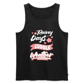 Schmusen Umarmung Süß Freund - Männer Premium Bio Tank Top - Schwarz - Vorne - Michal (187cm)