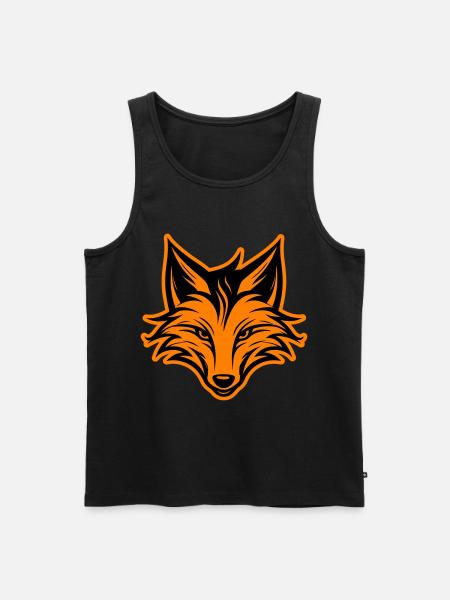 Fuchs Kopf Silhouette - Männer Premium Bio Tank Top -