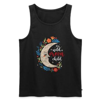 Symbol Sun Religion Elements - Men's Premium Organic Tank Top - black - Front - Michal (187cm)