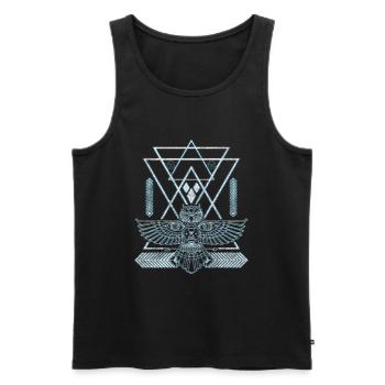 Symbol Symbolism Sign Dream Catcher - Men's Premium Organic Tank Top - black - Front - Michal (187cm)