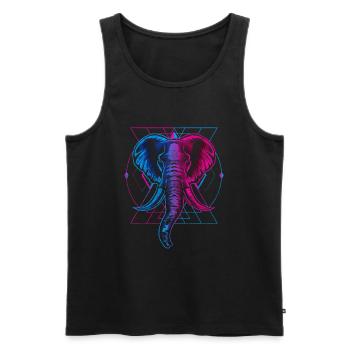 Symbol Sun Warrior Element - Men's Premium Organic Tank Top - black - Front - Michal (187cm)