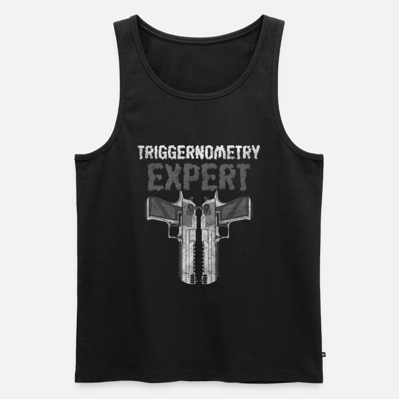 Waffe Munition Jagd Waffenbesitzer - Männer Premium Bio Tank Top - Schwarz