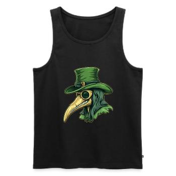 Pestdoktor Doktor Arzt - Männer Premium Bio Tank Top - Schwarz - Vorne - AI Model Male 178 light (178cm)