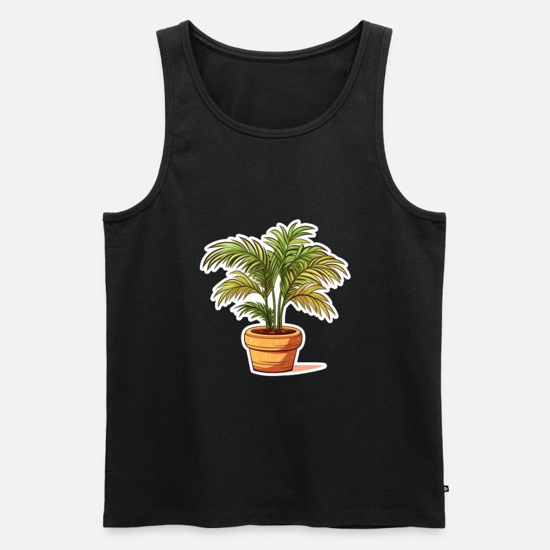 Pflanze - Männer Premium Bio Tank Top - Schwarz