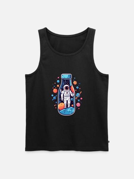 Astronaut Milky Way - Men's Premium Organic Tank Top - black
