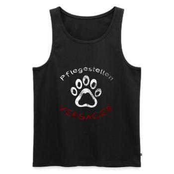 Pflegestellenversager - Männer Premium Bio Tank Top - Schwarz - Vorne - Michal (187cm)
