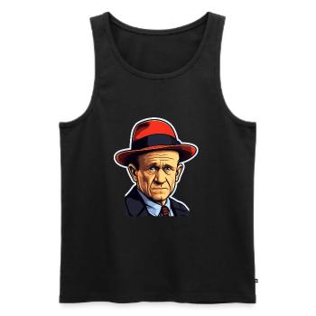 Physicien Heisenberg - Débardeur bio Premium Homme - noir - Devant - AI Model Male 178 light (178cm)