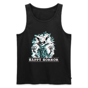 Halloween Skelett - Männer Premium Bio Tank Top - Schwarz - Vorne - AI Model Male 178 light (178cm)