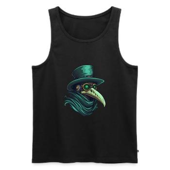 Plague Doctor Doctor Doctor - Men's Premium Organic Tank Top - black - Front - AI Model Male 178 light (178cm)