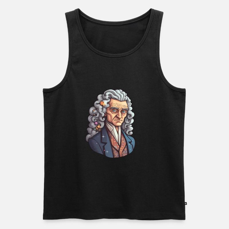 Newton - Männer Premium Bio Tank Top - Schwarz