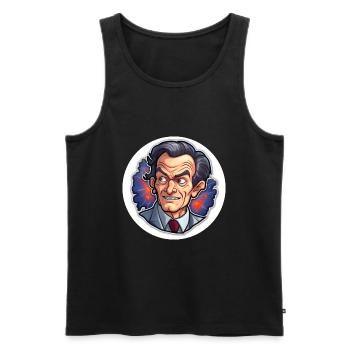 Richard Feynman - Débardeur bio Premium Homme - noir - Devant - AI Model Male 178 light (178cm)