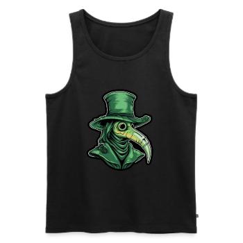 Pestdoktor Doktor Arzt - Männer Premium Bio Tank Top - Schwarz - Vorne - AI Model Male 178 light (178cm)